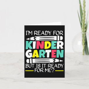 Kinder, die ich zum Kindergarten bereite, aber daf Karte