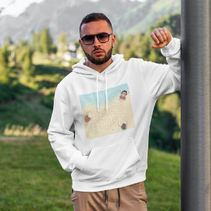 Kinder, die im Sandhuhn Zahlen schreiben Hoodie