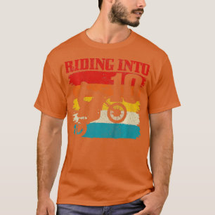 Kinder, die in 10 Motocross 10. Geburtstag Dirt B T-Shirt