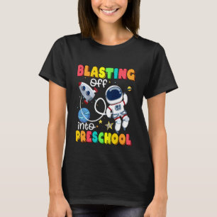 Kinder, die in die Vorschule abbrechen, wieder zur T-Shirt