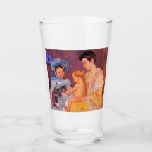 Kinder, die mit einer Katze spielen (von Mary Cass