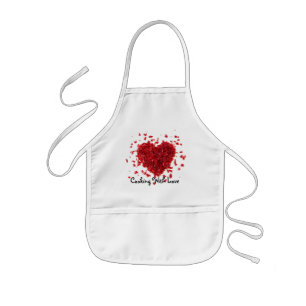 Kinder, die mit Liebe kochen Kinderschürze