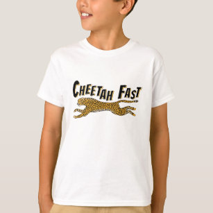 Kinder, die schnell Gepard-Dschungel-Geschenk T-Shirt