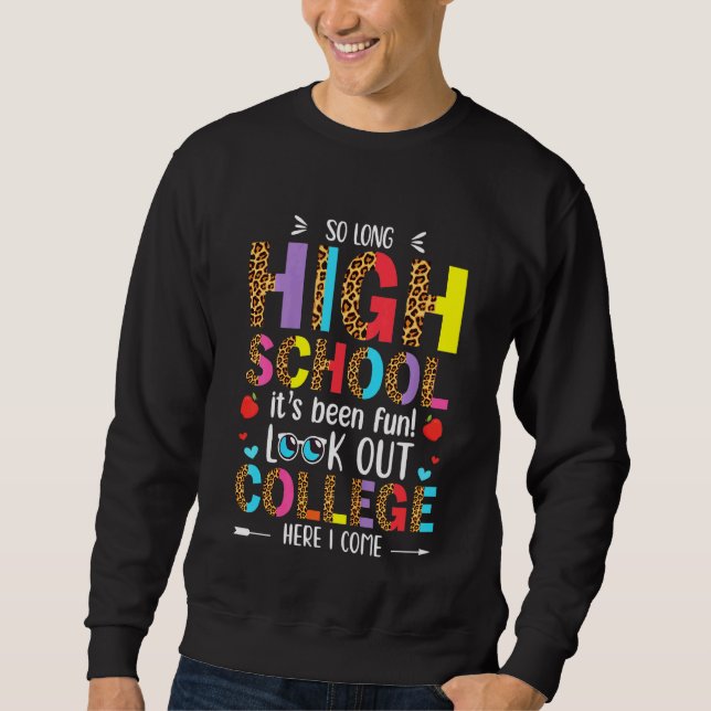 Kinder, die so lange Schule sind, schauen sich Uni Sweatshirt (Vorderseite)