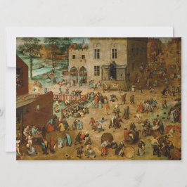 Kinder, die Spiele spielen (Pieter Bruegel der Ält Karte
