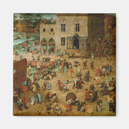 Kinder, die Spiele spielen (Pieter Bruegel der Ält Magnet