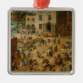 Kinder, die Spiele spielen (Pieter Bruegel der Ält Ornament Aus Metall