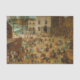 Kinder, die Spiele spielen (Pieter Bruegel der Ält Seidenpapier