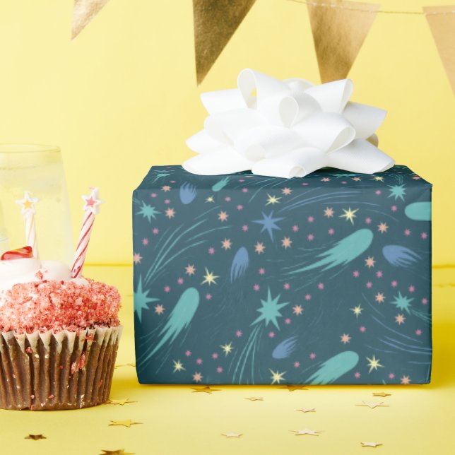 Kinder, die Star Comet Star Star Star Star Sky Sta Geschenkpapier (Geburtstagsparty)