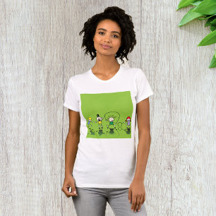 Kinder, die T - Shirt von Frauen spielen