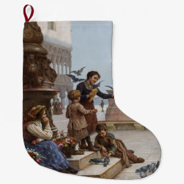 Kinder, die Tauben in Venedig Gefüttert haben (von Großer Weihnachtsstrumpf