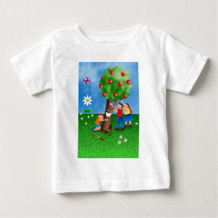 Kinder, die Tu B'Shevat pflanzt Bäume feiern Baby T-shirt