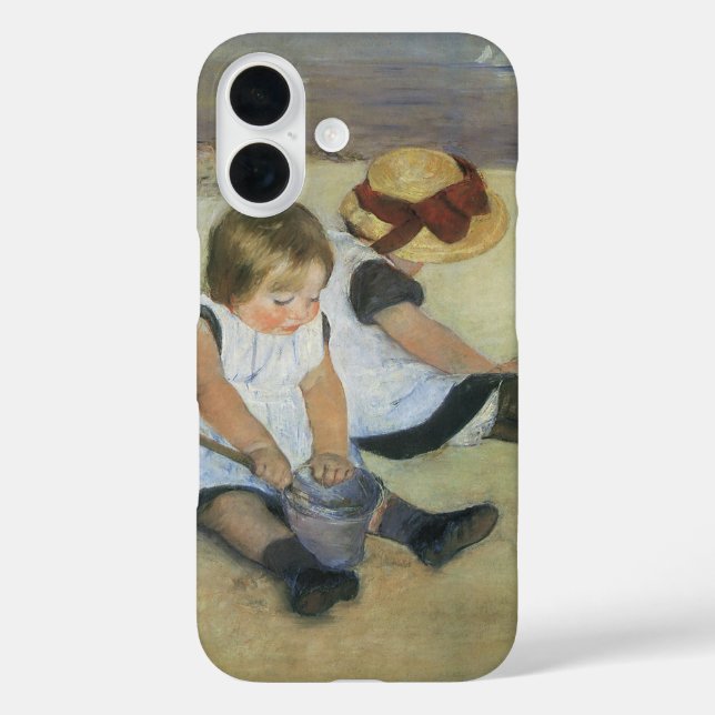 Kinder, die von Mary Cassatt am Strand spielen Case-Mate iPhone Hülle (Rückseite)