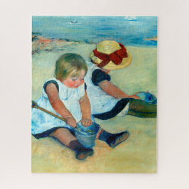 Kinder, die von Mary Cassatt am Strand spielen Puzzle