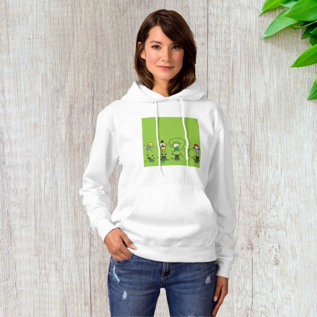 Kinder, die Womens Hoodie spielen (Von Creator hochgeladen)