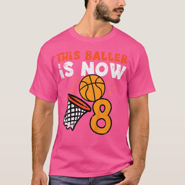 Kinder dieser Anrufer ist jetzt 8 Basketball 8. Ge T-Shirt (Vorderseite)