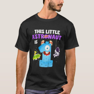 Kinder dieser kleine Astronaut ist 1 1 Jahr 1 Gebu T-Shirt