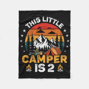 Kinder Dieser kleine Camper ist 2 Jahre alt Campin Fleecedecke