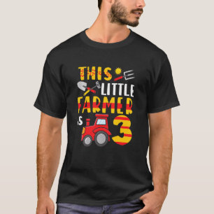 Kinder Dieser kleine Landwirt ist 3 Landwirt Trakt T-Shirt