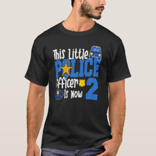 Kinder dieser kleine Polizist ist jetzt 2. Jahr T-Shirt