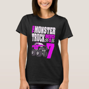 Kinder Dieser Monster-Lkw-Fahrer ist am 7. Geburts T-Shirt