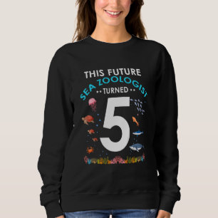 Kinder Dieser zukünftige Meereszoologe hat 5 Gebur Sweatshirt