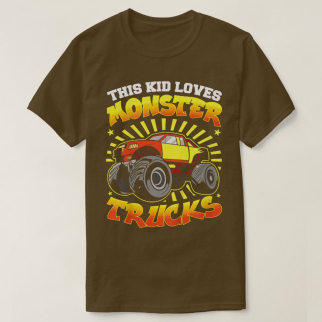 Kinder dieses Kids Lieben Monster Trucks1795 T-Shirt (Design vorne)