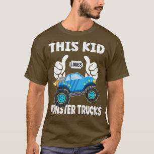 Kinder dieses Kids Lieben Monster Trucks 1794 T-Shirt