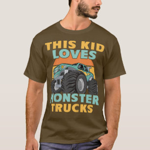 Kinder dieses Kids Lieben Monster Trucks T-Shirt