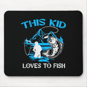 Kinder Dieses Kind Fischt Gerne Süße Jungen Mädche Mousepad
