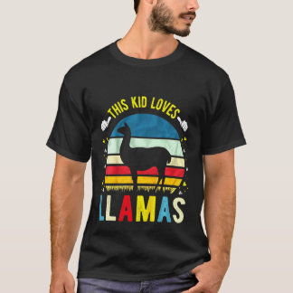 Kinder dieses Kindes Lieben Llamas Jungs und Mädch T-Shirt