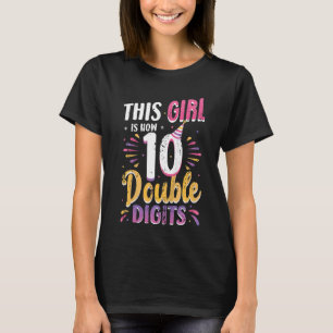 Kinder dieses Mädchen ist jetzt 10 zweistellig 10. T-Shirt