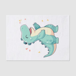 Kinder Dino Mite! Niedlich Dinosaurier Geburtstag  Seidenpapier