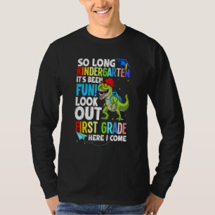 Kinder Dino Trex so lange Kindergarten hier komme T-Shirt