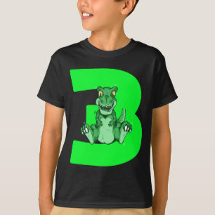 Kinder Dinosaur 3. Geburtstag Gegenwart DIno Boys T-Shirt