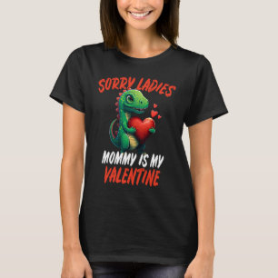 Kinder Dinosaur Trex Valentins Day Kindermädchen & T-Shirt