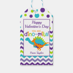 Kinder Dinosaurier Dino-Mite Valentinstag Geschenkanhänger