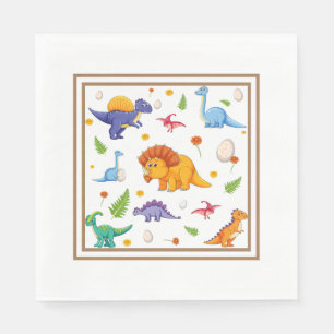 Kinder Dinosaurier Serviette