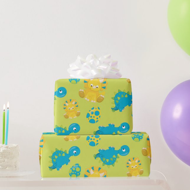 Kinder Dinosaurier und Eierverpackungspapier Geschenkpapier (Partygeschenke)