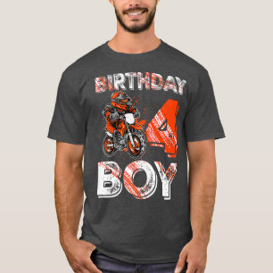 Kinder Dirt Bike 4. Geburtstag Shirt Dirtbike Moto
