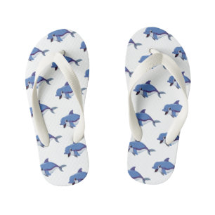 Kinder Dolphin Flip Flops