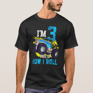 Kinder Drei Jahre alt Party 3. Geburtstag Junge Mo T-Shirt