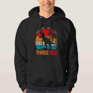 Kinder Drei Rex 3. Geburtstag Junge Dritte Dinosau Hoodie