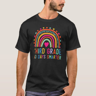 Kinder Dritte Klasse 100 Tage Smarter Regenbogen 1 T-Shirt