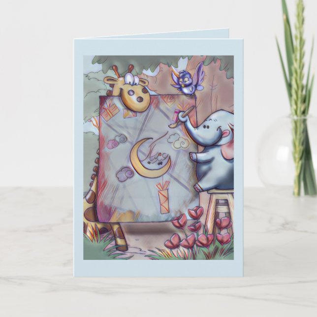 Kinder-Eid-Karte Feiertagskarte (Vorderseite)