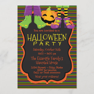 Kinder Einladungen für Niedliches Halloween-Party