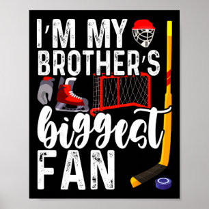 Kinder-Eishockey Große Brüder größter Fan für Klei Poster