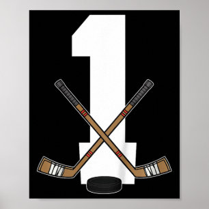 Kinder Eishockey Kinder Kleinkind Jungen 1. Geburt Poster
