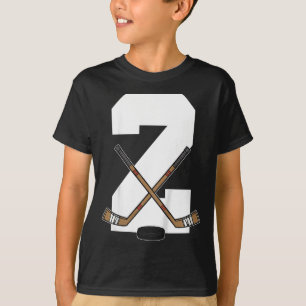 Kinder-Eishockey Kinder Kleinkind Jungen 2. Geburt T-Shirt