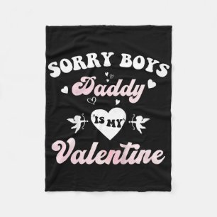Kinder entschuldigen Jungs Daddy ist mein Valentin Fleecedecke